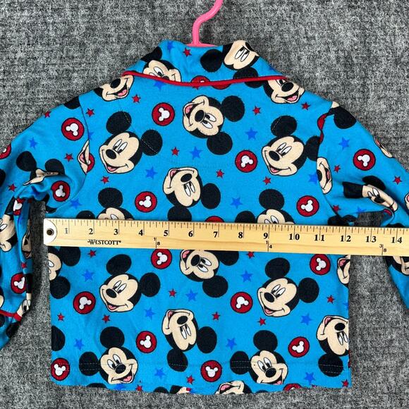 Mickey Mouse Pajama Top Toddler 2T Disney Roadster Racers Flannel Long Sleeve‎ - Picture 9 of 11